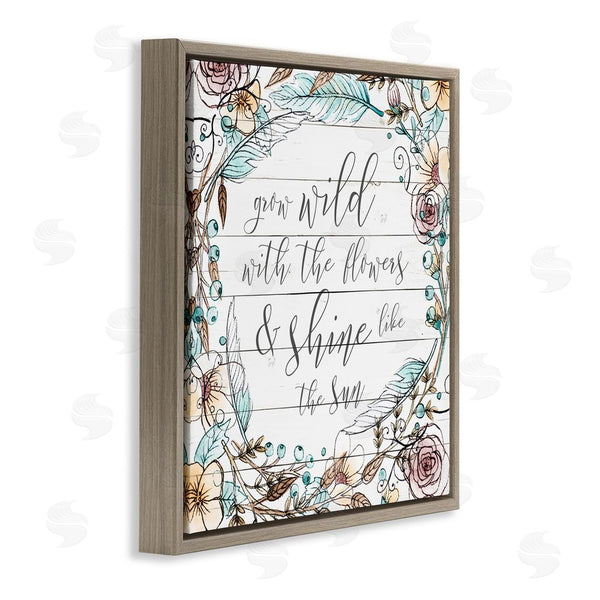Stupell Industries SD Graphics Studio | Grow Wild With Flowers Wall Art
