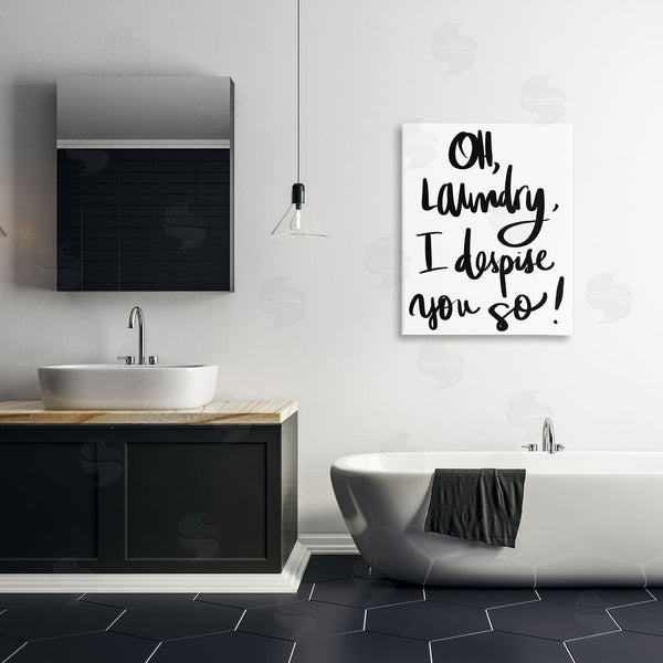 Stupell Industries SD Graphics Studio | Laundry I Despise You Wall Art
