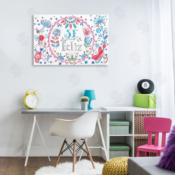 Stupell Industries SD Graphics Studio | Se Felices Mariposas Florales Wall Art