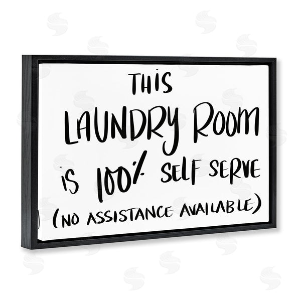 Stupell Industries SD Graphics Studio | Self Serve Laundry No Assistance Wall Art