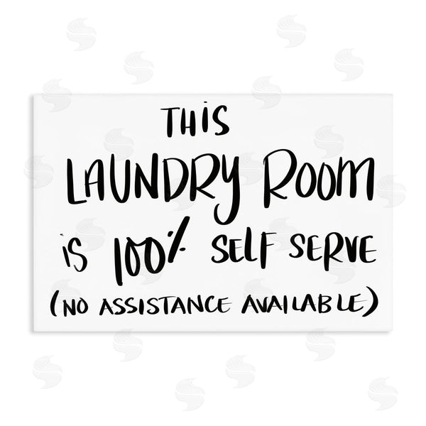 stupell industries SD Graphics Studio | Self Serve Laundry No Assistance Wall Art