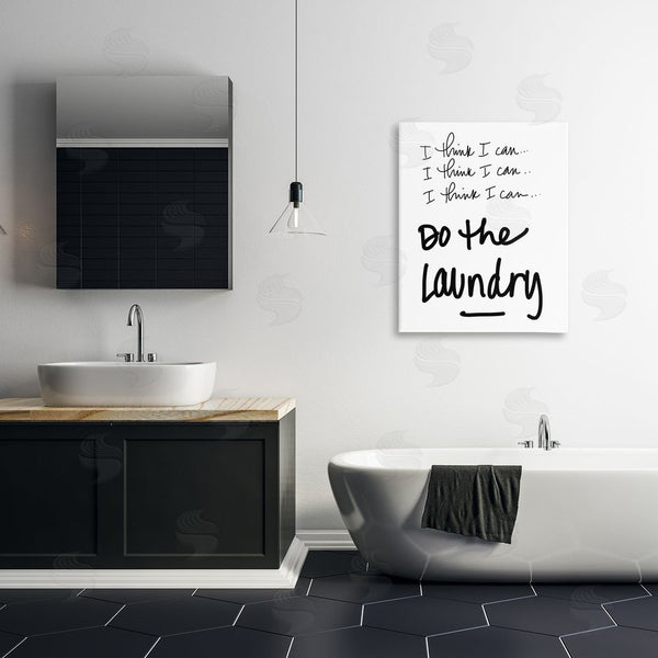 Stupell Industries SD Graphics Studio | Think I Can Do Laundry Wall Art
