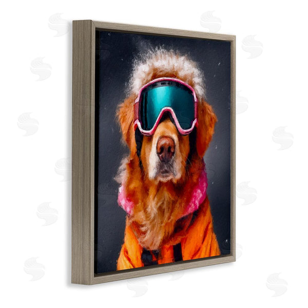 Stupell Industries Sean Parnell | Ski Dog With Goggles Wall Art