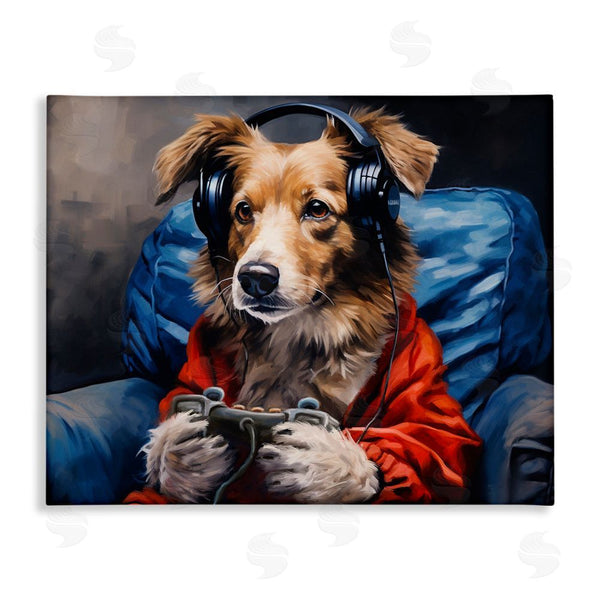 stupell industries Shawna Stewart | Game Master Dog Wall Art