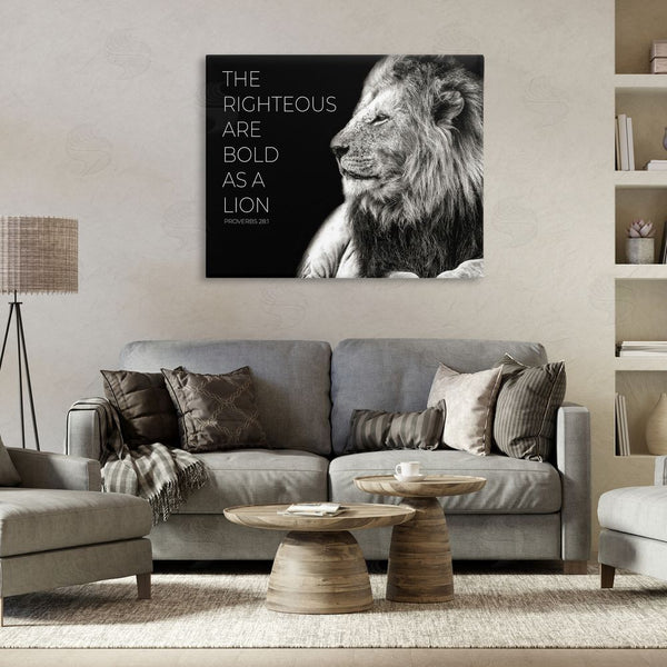 Stupell Industries Shelley Lake | The Righteous Bold As A Lion Wall Art