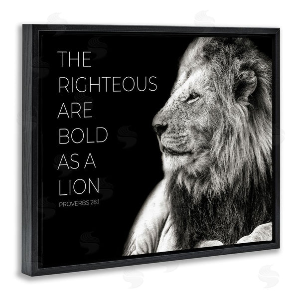 Stupell Industries Shelley Lake | The Righteous Bold As A Lion Wall Art