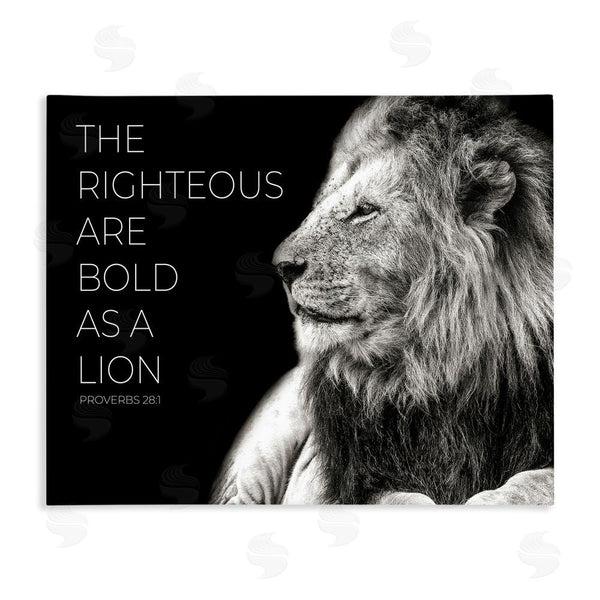 stupell industries Shelley Lake | The Righteous Bold As A Lion Wall Art