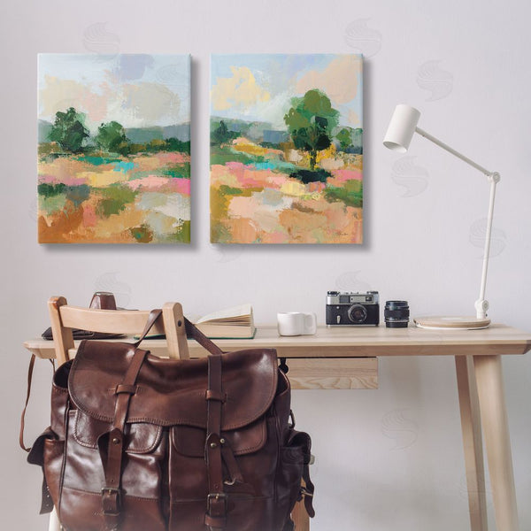 Stupell Industries Silvia Vassileva | Spring Field Abstract Landscape Wall Art