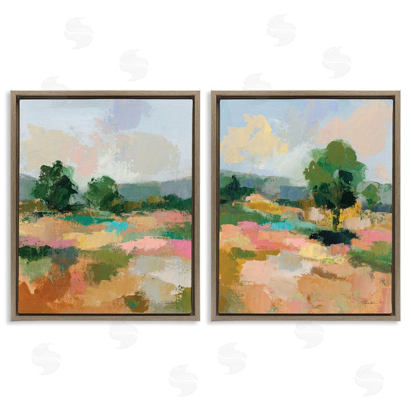 Stupell Industries Silvia Vassileva | Spring Field Abstract Landscape Wall Art