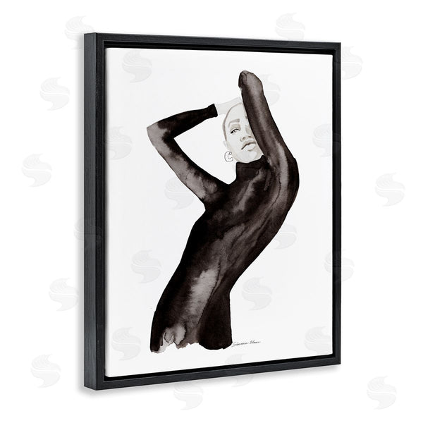 Stupell Industries Simone Elum | Fashion Illustration Girl Wall Art