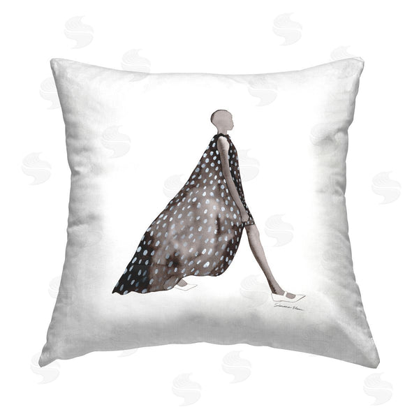 stupell industries Simone Elum | Glam Patterned Dress Printed Throw Pillow