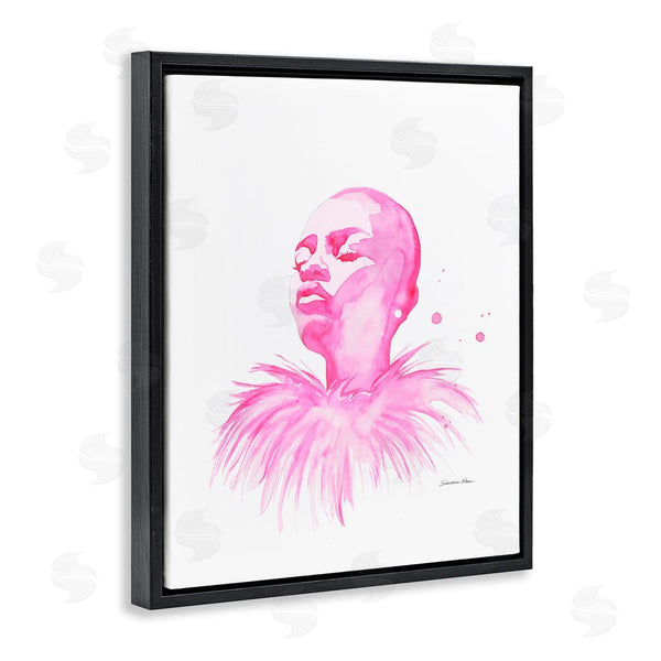 Stupell Industries Simone Elum | In A Pink Mood Portrait Wall Art