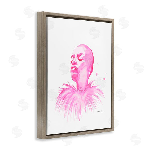 Stupell Industries Simone Elum | In A Pink Mood Portrait Wall Art