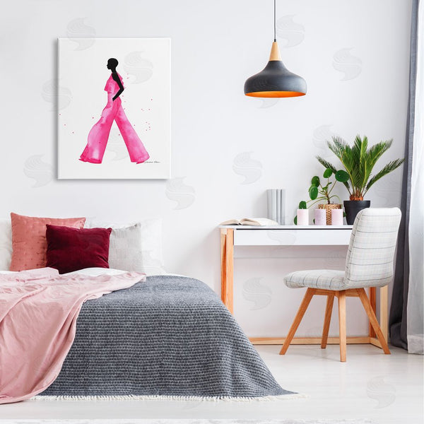 Stupell Industries Simone Elum | Modern Trendy Girl Wall Art