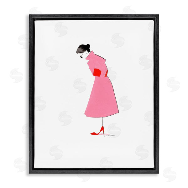 stupell industries Simone Elum | Pink Contemporary Girl Wall Art
