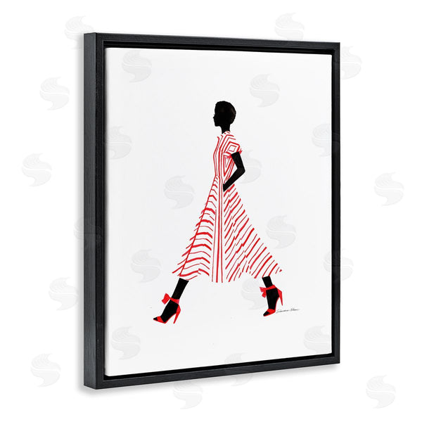 Stupell Industries Simone Elum | Trendy Girl In Red Wall Art