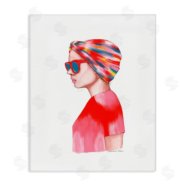 stupell industries Simone Elum | Woman in Red Headwrap Wall Art