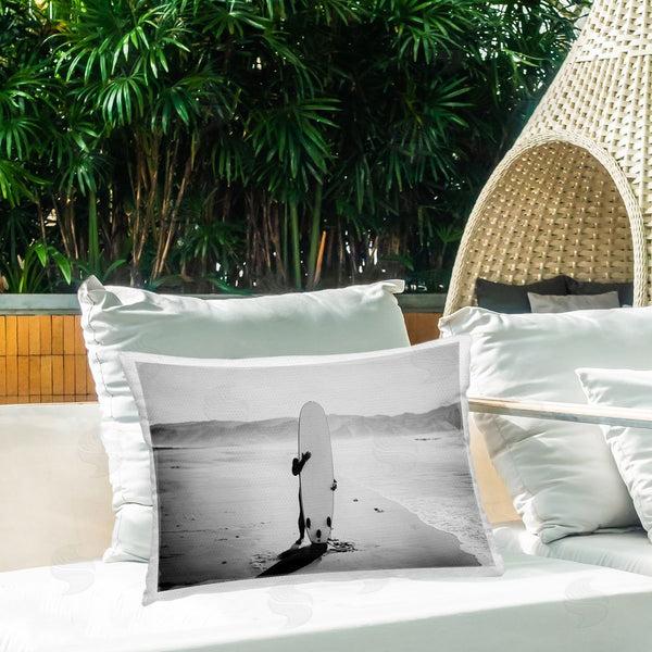 Stupell Industries Sisi And Seb | Hiding With Surfboard
