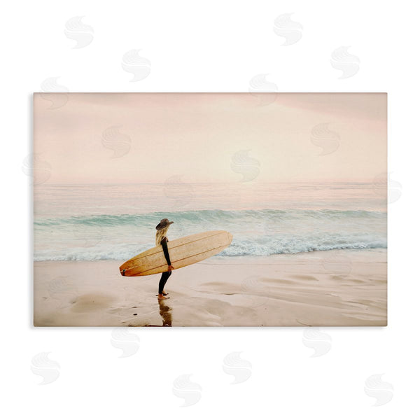 stupell industries Sisi and Seb | Surfer Cowgirl on Beach