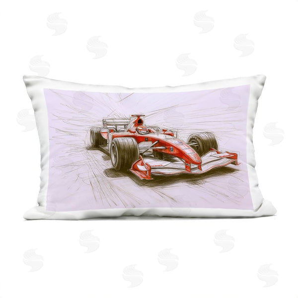 Stupell Industries Steve Hunziker | Sketched Race Car Concept Throw Pillow