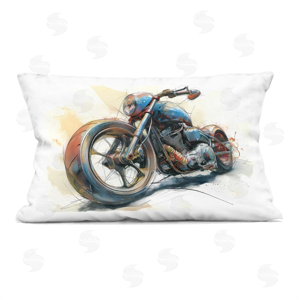 stupell industries Steve Hunziker | Whimsical Motorcycle Concept Throw Pillow
