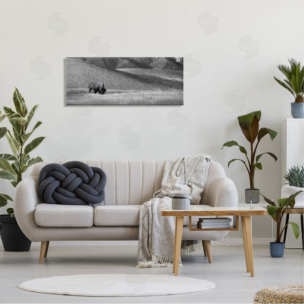 Stupell Industries Steve Toole | Bison With Mountain Peaks Wall Art
