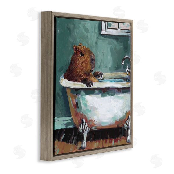 Stupell Industries Studio Bautista | Capybara In Bubble Bath Wall Art
