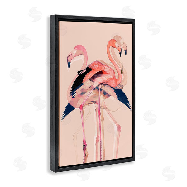 Stupell Industries 1x | Overlapping Pink Flamingoes
