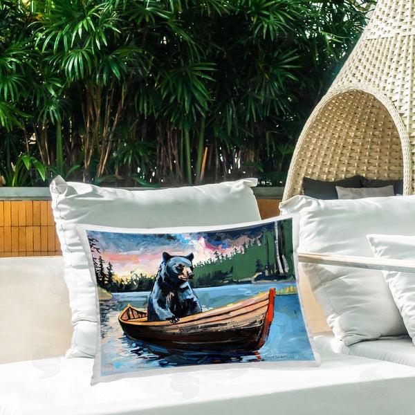 Stupell Industries Adam Swanson | Boating Black Bear