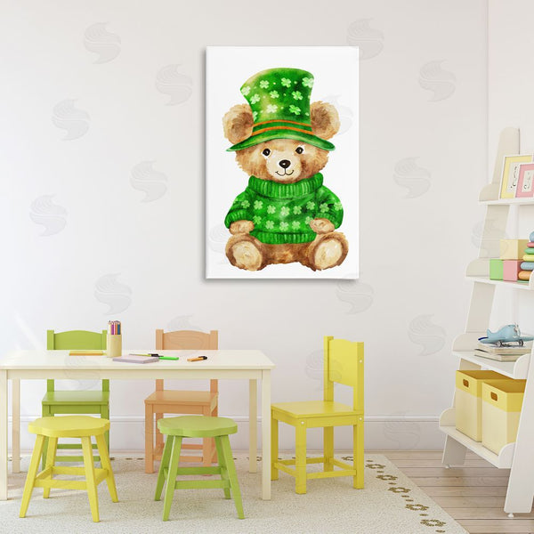 Stupell Industries Amy Hall | St. Patty's Day Bear