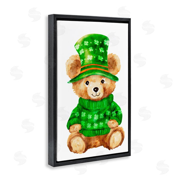 Stupell Industries Amy Hall | St. Patty's Day Bear