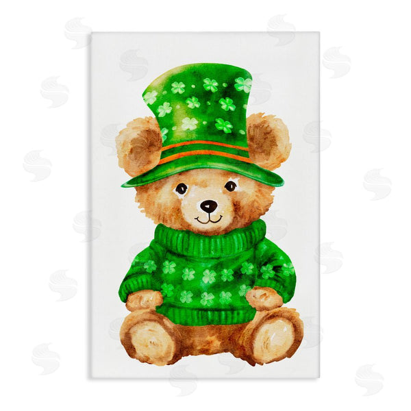 stupell industries Amy Hall | St. Patty's Day Bear