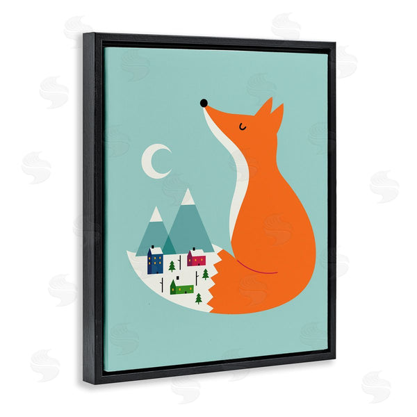 Stupell Industries Andy Westface | Fox & Snowy Village