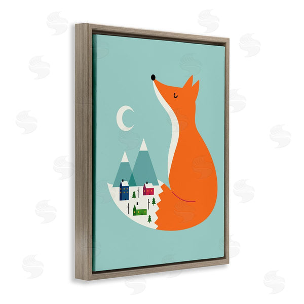 Stupell Industries Andy Westface | Fox & Snowy Village