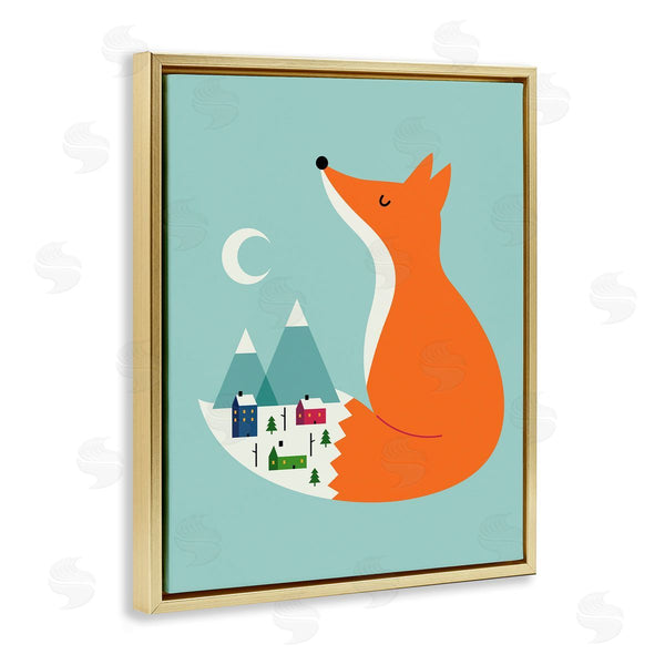 Stupell Industries Andy Westface | Fox & Snowy Village