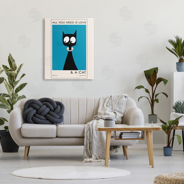 Stupell Industries Ayse | Love And A Cat Wall Art