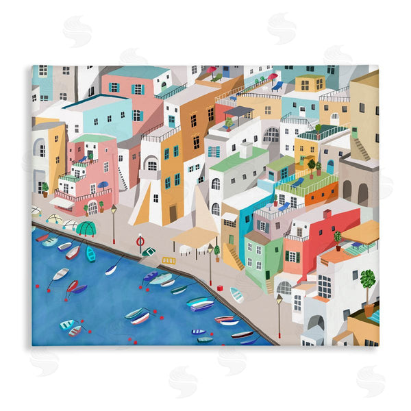 stupell industries Carla Daly | Coastal Town Harbor