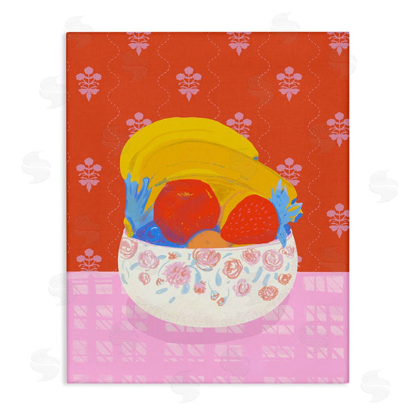 stupell industries Dina Riddle | Fruit Bowl Bold Red