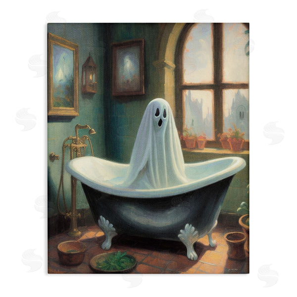 stupell industries Jo Moulton | Ghost Bathing in Tub