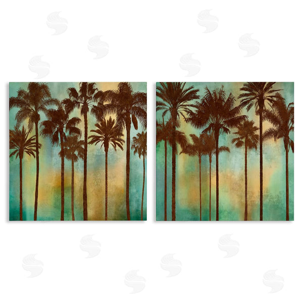 stupell industries John Seba | Palms on Blue & Orange