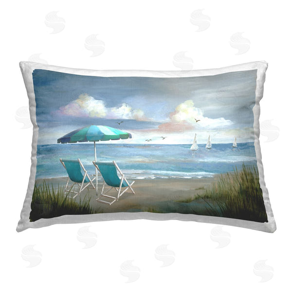stupell industries Nan | Seagulls over Calm Beach