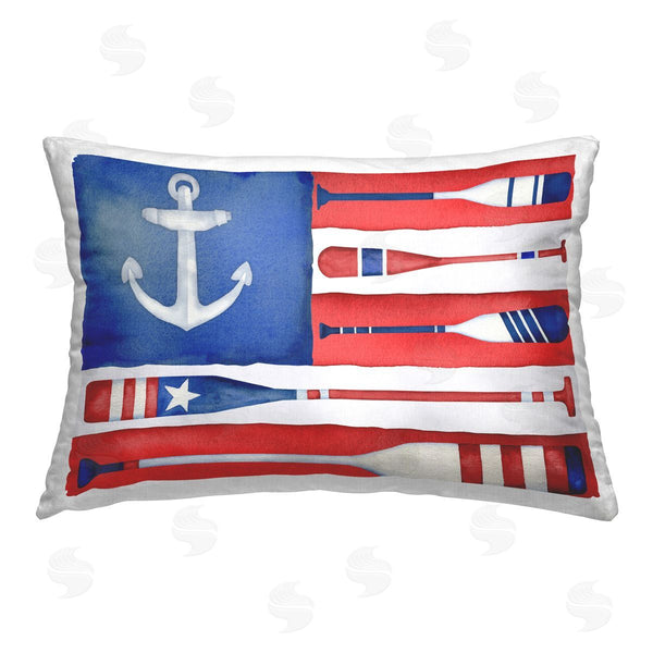 stupell industries Paul Brent | Patriotic Oar Flag