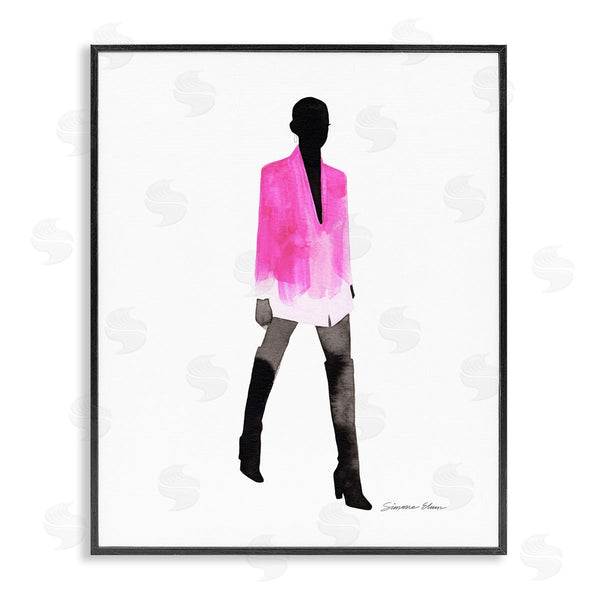 stupell industries Simone Elum | Girl In Pink Jacket