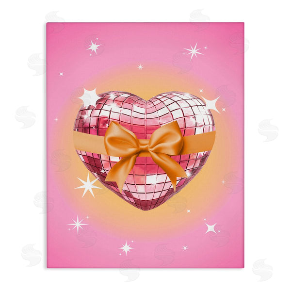 stupell industries Susan Arnot | Heart Disco & Ribbon