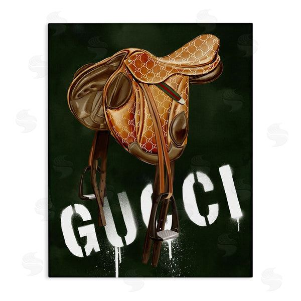 stupell industries Ziwei Li | Glam Horse Saddle