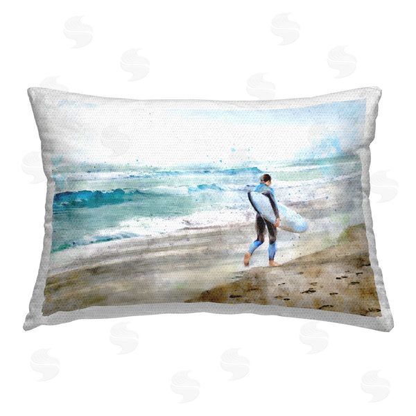 Stupell Industries Ziwei Li | Surfer On Shoreline
