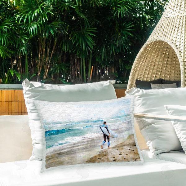 Stupell Industries Ziwei Li | Surfer On Shoreline