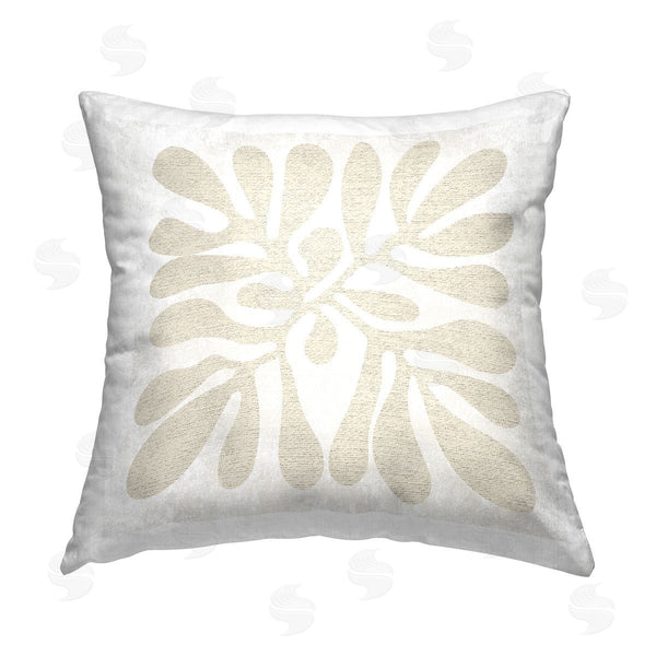 stupell industries Stupell Studio | Beige Boho Botanicals Printed Throw Pillow