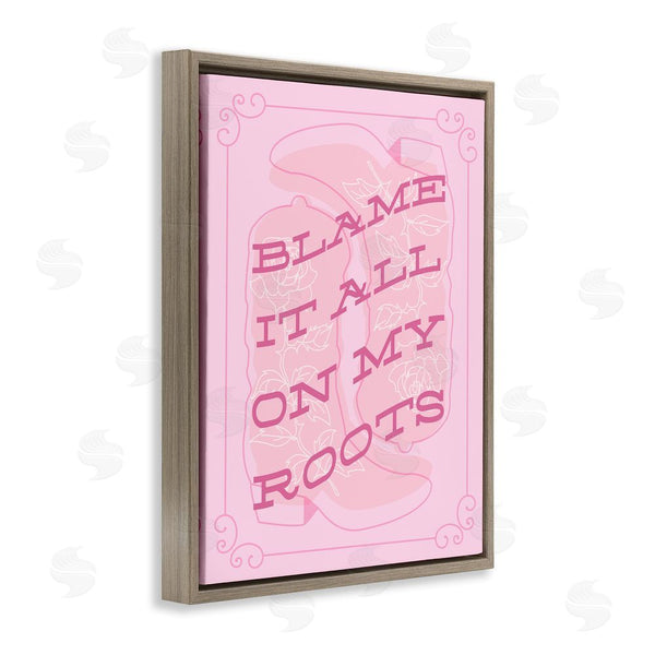 Stupell Industries Stupell Studio | Blame On My Roots Phrase Wall Art