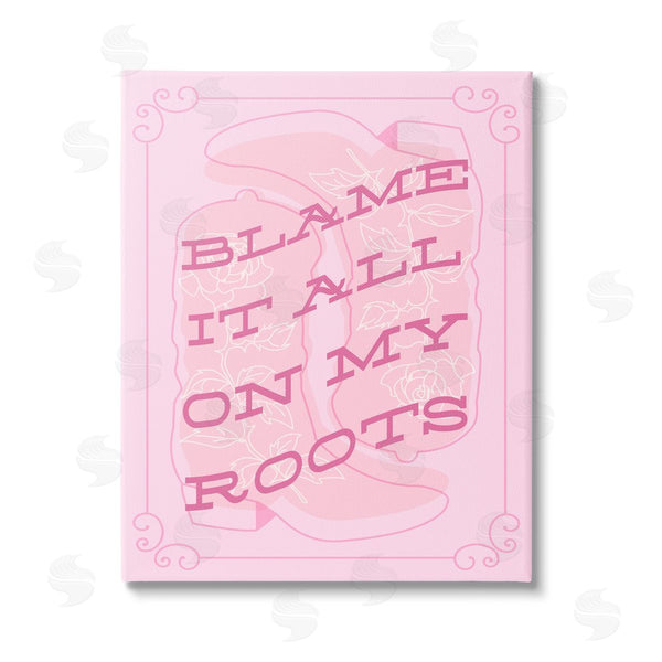 stupell industries Stupell Studio | Blame on My Roots Phrase Wall Art